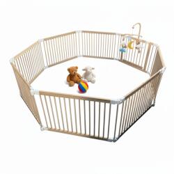 Relaxdays Țarc de joacă din lemn de pin (10140860)