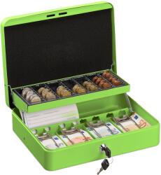 Relaxdays Casetă de bani Relaxdays cu tavă pentru numărarea monedelor euro (10101692)