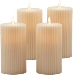 Relaxdays Set de 4 lumânări LED (10141893)