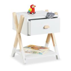 Relaxdays Noptieră pentru copii cu sertar (10136876)