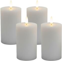 Relaxdays Lumânări LED, set de 4, 13 cm (10141858)