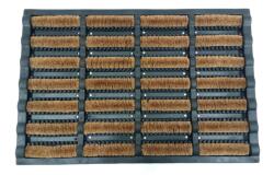 Relaxdays Covoraș de ușă din cauciuc 60x40 cu peri de cocos (10138213) Pres