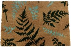 Relaxdays Covoraș de ușă cu nucă de cocos și plante, 60x40 cm (10138206) Covor