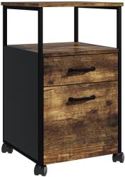 Relaxdays Container cu roți cu 2 sertare (10140634)