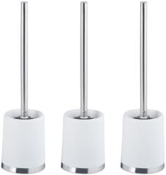 Relaxdays Perie de toaletă cu suport, set de 3 (10135346)