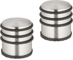 Relaxdays Opritoare de ușă din oțel inoxidabil Relaxdays, set de 2 (10085158)