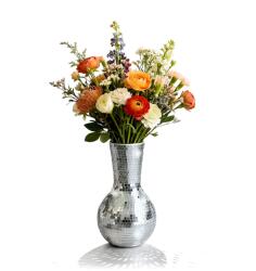 Relaxdays Vază Disco cu sticlă oglindă 28 cm (10141875)