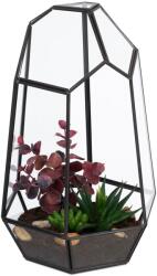 Relaxdays Terariu cu plante din sticlă geometrică Relaxdays (10124618)