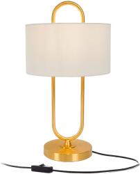 Relaxdays Lampă de masă în formă de U cu abajur din in (10142464)