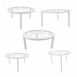Relaxdays Suporturi rotunde pentru flori, set de 5 (10137637)