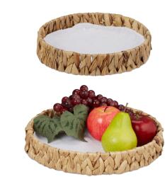 Relaxdays Set de 2 boluri pentru fructe Relaxdays din zambilă de apă (10101064)