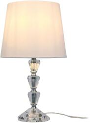 Relaxdays Lampă de masă cu abajur din material textil din cristal (10142488)