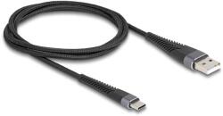 Delock 81121 USB kábel USB 2.0 1 M USB A USB C Antracit, Fekete (81121)