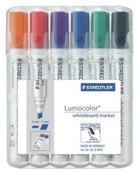 STAEDTLER Lumocolor 351 B Táblamarker - 2-5 mm, 6 db-os Készlet