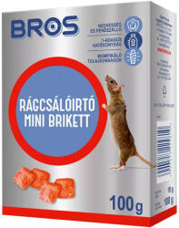 BROS Rágcsálóirtó paraffinos brikett 100g Bros (782-KJ5187)