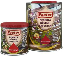 Festékbázis Factor Pergola Kültéri Fafesték (több szín és kiszerelés) - 0, 75 l, Mahagóni