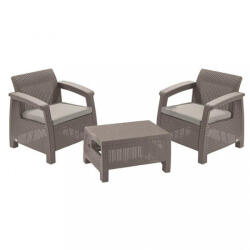 Keter Set mobilier de gradina cappucino Corfu Weekend 227630