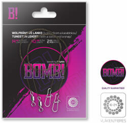 Delphin Volfrám huzal BOMB! forgóval és kapoccsal / 24 száll 2db/40cm/14kg (917211440)