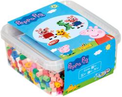 Hama Peppa Pig 900 margele maxi si planseta patrat in cutie (8750)