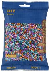 Hama Margele de calcat MIDI mix 6 culori cu dungi (201-90)
