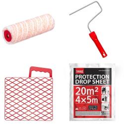 Beorol Rola cu gratar 23 cm/47 mm, poliamid + folie acoperire/protectie, 20 mp, Beorol (142984)