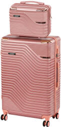 Leziter TraveLux Urban VIII gurulós bőrönd szett lazacrózsaszín (LTRUBS-VIII-LR) - leziteronline