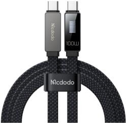 Mcdodo Mcdodo Cablu Type-C la Type-C Rhythm LED, Fast Charging, 100W, 1.2m, Negru (CA-4470)