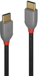 Lindy Cablu Lindy LY-36873, USB 2.0 Type C to C Cable, 3, Anthra Line (LY-36873)