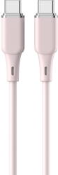 Lemontti Lemontti Cablu Liquid SiliconType-C la Type-C, Fast Charge, 60W, 1.2m, Roz (LEMCPSTCF60R)
