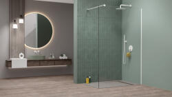 Radaway Modo New White II Walk-in fehér zuhanyfal 130 átlátszó