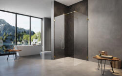 Radaway Essenza Pro Gold Walk-in III arany zuhanyfal 90x140 átlátszó