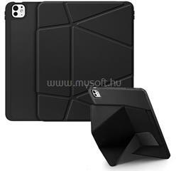 Dux Ducis IPAD Pro 13 (2025) / Pro 13 (2024) VERS tok álló, bőr hatású aktív FLIP, asztali tartó, FEKETE (GP-180318) (GP-180318)