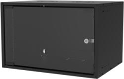S-Link Rackszekrény - 7U 19" fali (400x530x400mm, Flatpack, fekete) (34386)