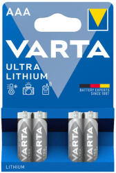 VARTA Ultra Lithium AAA / LR03 elem - BL4 (6103301404)