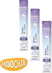 Moochie VETMOO+ Relax & Calm 3x12g reduce stresul și anxietatea, susținând în același timp sistemul imunitar al pisicii dumneavoastră