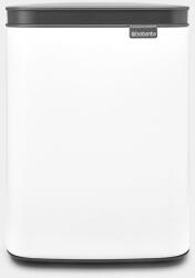 Brabantia 22 23 44 Bo Waste Bin 4 L Téglalap alakú Acél Fekete, Fehér kuka (22 23 44)