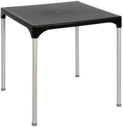 ROJAPLAST Masă de grădină PRIME, 70x70 cm, neagră, aluminiu, poliprop (310900)