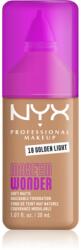 NYX Professional Makeup Make ‘Em Wonder könnyű mattító alapozó árnyalat 18 Golden Light 30 ml