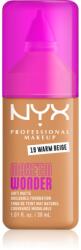 NYX Professional Makeup Make ‘Em Wonder könnyű mattító alapozó árnyalat 19 Warm Beige 30 ml