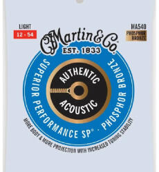 Martin MA540 foszforbronz akusztikus gitárhúr készlet 12-54