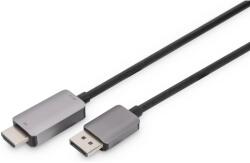 ASSMANN HDMI 2.1 DisplayPort 1.4 Átalakító Fekete 1m DB-340305-010-S (DB-340305-010-S)