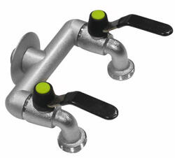 Colortap Aquajet kerti csap DUO dupla 1/2- 3/4 x 3/4