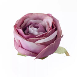  Angol rózsa selyemvirág fej 5, 5cm - lila
