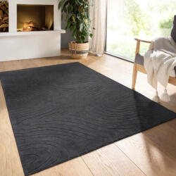  Modern szőnyeg Rio 3D Lorey (Antracit) 200x280cm Sötét Szürke