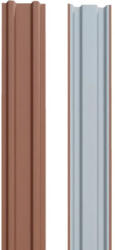 SMART Șipcă metalică gard Bravo capăt drept 1500x90x0, 50 mm cărămiziu mat RAL 8005 (J18005AS615)
