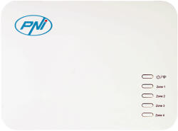 PNI Intelligens termosztát PNI CT440 vezeték nélküli, WiFi-vel, 4 zóna vezérlése interneten keresztül, fűtőberendezésekhez, szivattyúkhoz, mágnesszelepekhez, TuyaSmart APP