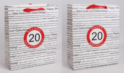 Ajándék tasak szülinapos 20-as