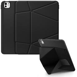 Dux Ducis IPAD Pro 13 (2024) DUX DUCIS VERS caz în picioare, piele efect activ FLIP, caz de birou, NEGRU (GP-180318)