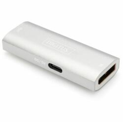 ASSMANN Разширител Digitus DS-55524, от DisplayPort(ж) към DisplayPort(ж), сребрист, 8K@30Hz (DS-55524)