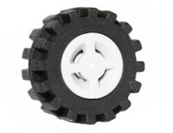 LEGO® Parts 34337c02 - Roata 8mm cu Anvelopa 15×6mm, Slot si Banda Centrala (34337 / 87414) (34337c02)